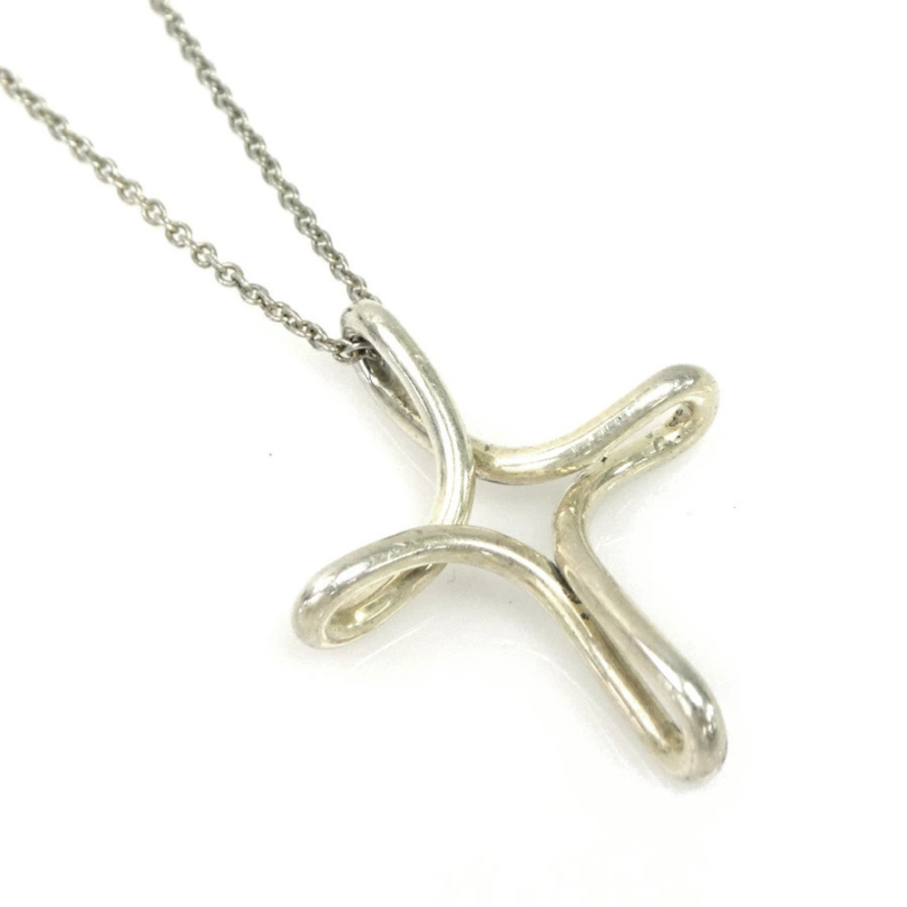 Tiffany Co Infinity Cross Pendant Necklace Sterling Silver